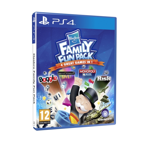 Hasbro Family Fun Pack (Monopoly, Boggle, Trivial Pursuit and Risk) PS4 Game Hasbro Family Fun Pack (Monopoly, Boggle, Trivial Pursuit and Risk) PS4 Game